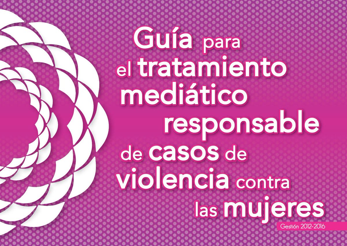 DefdelPublico's tweet photo. Guía para el #TratamientoPeriodístico responsable de casos de violencia contra las mujeres #ViolenciaGénero https://t.co/nNVwq9sBJd https://t.co/fRkleryx4x