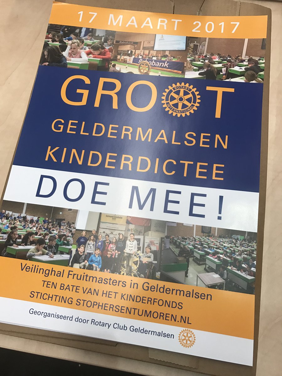 De posters voor het Kinderdictee liggen klaar!