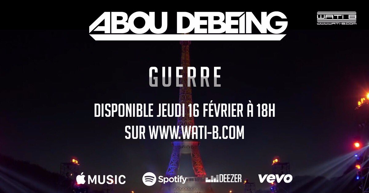 abou2being's tweet photo. Rdv jeudi A 18h pour mon nouveau clip "guerre" 

#debeingueriele17fevrier
#guerrejeudi18h https://t.co/LbuPP4JJnH