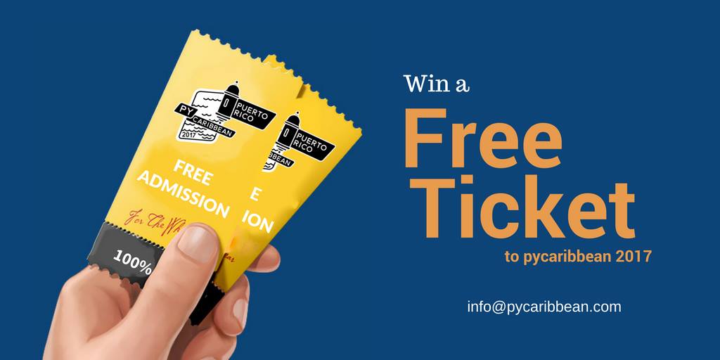 🎟 Tickets GRATIS para <a href="/PyCaribbean/">PyCaribbean</a> en #PuertoRico

bit.ly/pycaribbean_ti…