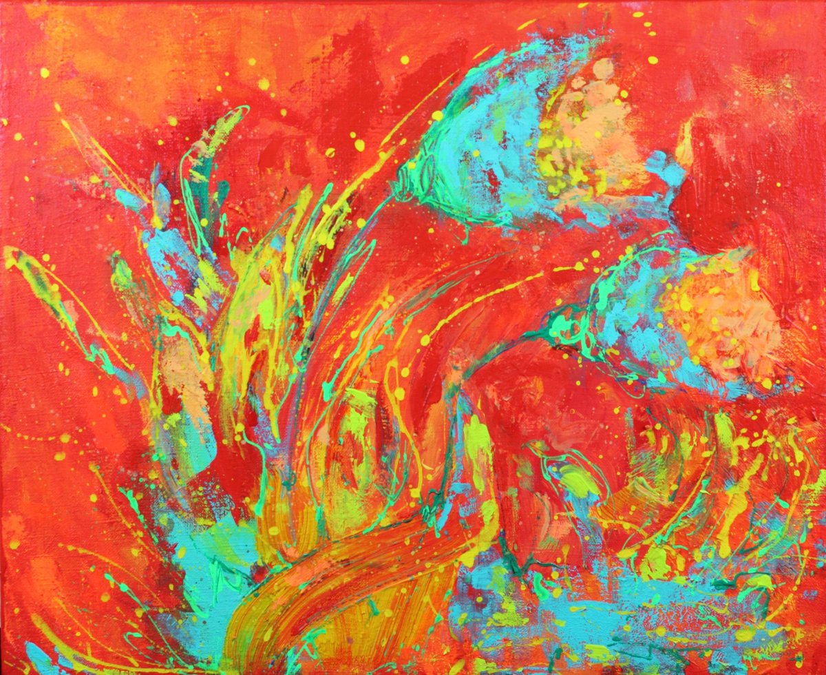 PamelaRys's tweet photo. Cosmic Bouquet💐 🔭 - mixed media on canvas #painting #newhome #art #abstract #cosmic #abstraction #arte #kunst #bouquet #pamelarys https://t.co/GtUN7brdTE