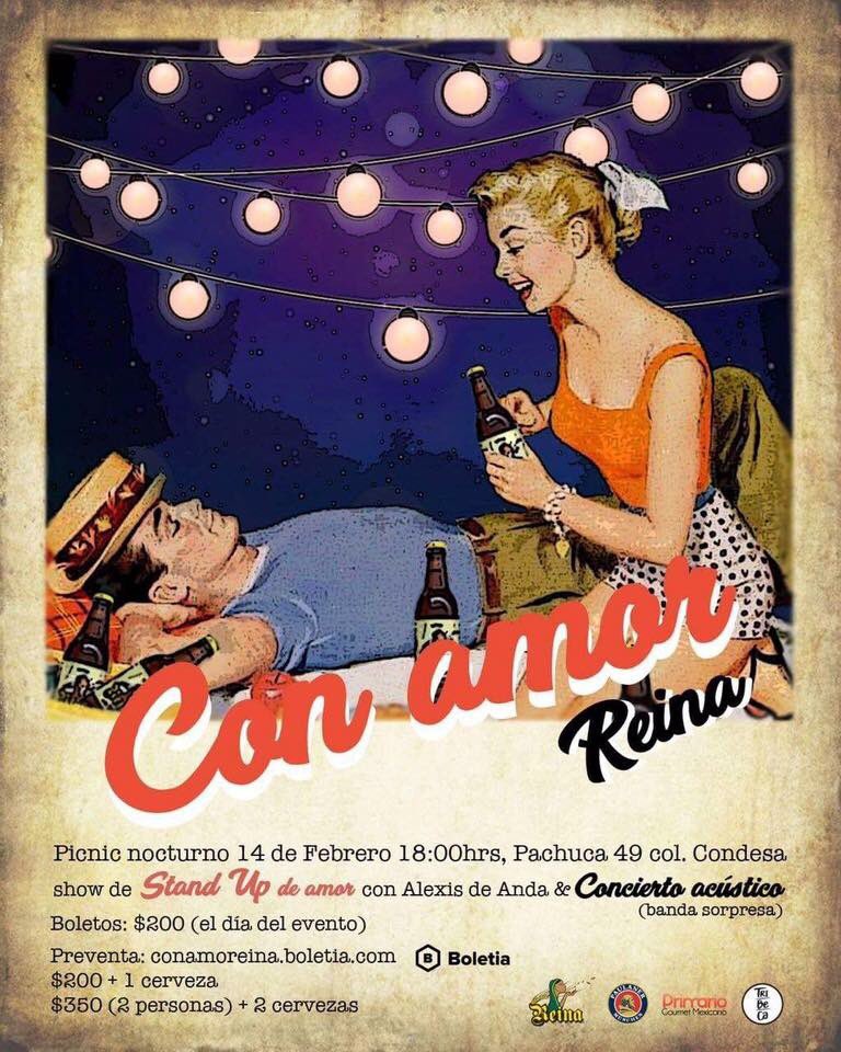 Celebra #SanValentin con nostros <a href="/alexisdeonda/">Alexis De Anda</a> @TribecaFT @PaulanerMx 🍺❤🎶 boletos en la taquilla del evento