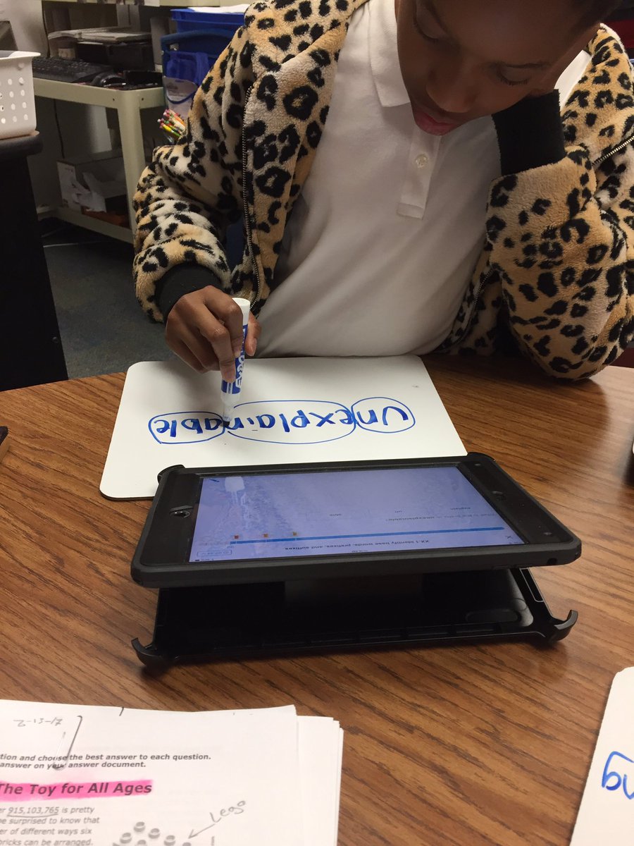 mbwood1284's tweet photo. My 5th graders attacking prefix &amp; suffix words! Get it kids! ✋🏼@Bullock_Bears @TrimbleShannon @gisd_iteam https://t.co/wTLJjskvc9