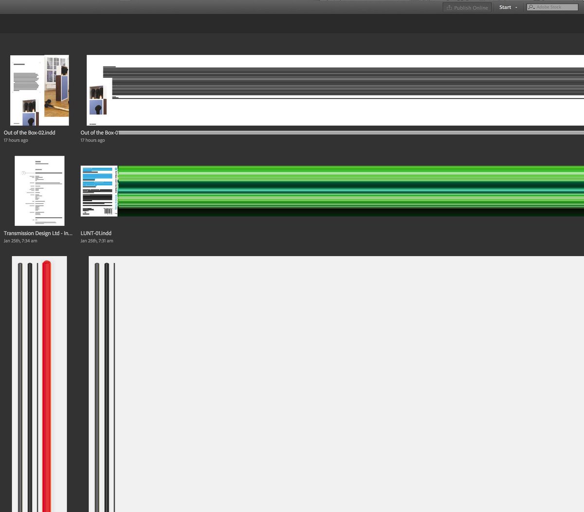 The #gliches we get when opening an <a href="/InDesign/">Adobe InDesign</a> doc look great! #GraphicDesign