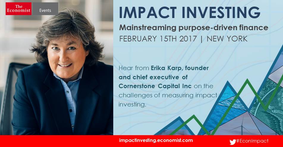 Pathstone's tweet photo. Looking forward to @TheEconomist's Impact Investing conf esp panel with our CEO Erika Karp on 'the measurement challenge.' #EconImpact https://t.co/XNGOucuTcj