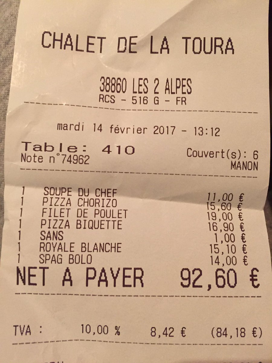 Payer plus pour avoir moins ! Pour 1€ on t'enlève 1 ingrédient sur ta pizza ! Trop fort ! #chaletdelatoura <a href="/2ALPES/">LES 2 ALPES</a>