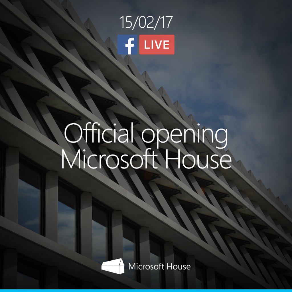 microsoftitalia's tweet photo. #MicrosoftHouse Ci siamo: il grande giorno è arrivato! 
15/2/2017 - FB Live dalle 11 sul canale Microsoft Italia --> https://t.co/pxJvRswWFz https://t.co/CSq6UZV1fG