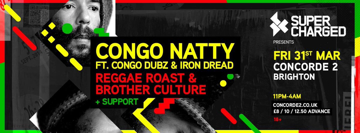 DaggerSound's tweet photo. Cant wait for the return of @CongoNattyRebel next month! Tickets on sale here: https://t.co/RFmud8dx2n @Supercharged_UK @concorde_2 https://t.co/SvRruMvncI