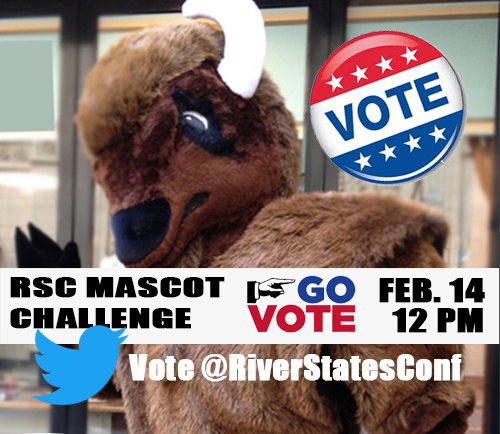 PointParkSports's tweet photo. Go to this direct link to VOTE NOW in the #RSC Mascot Challenge! https://t.co/gBvjhuLneA. @PointParkU #ImWithBison #VoteBlackDiamond https://t.co/vV4EzO8LWF