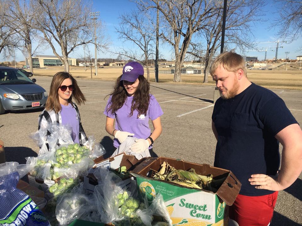 Chimes members loved serving the community last Friday. Thanks for letting us help @HandsOn_KState