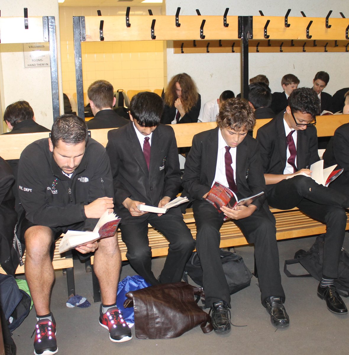RastrickEnglish's tweet photo. 3 days to go until Drop and Read on Friday! The whole school goes silent at 3pm for 30 mins of reading. Here are some photos from last year: https://t.co/Mquq5Ogrcf