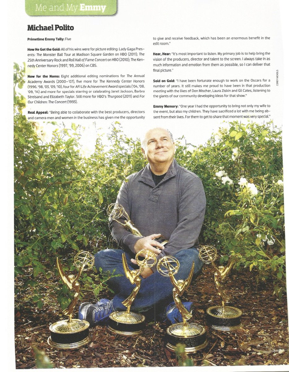 Mike Polito, SVP of Creative Editorial, in #Emmy Magazine.  #SIMGroup