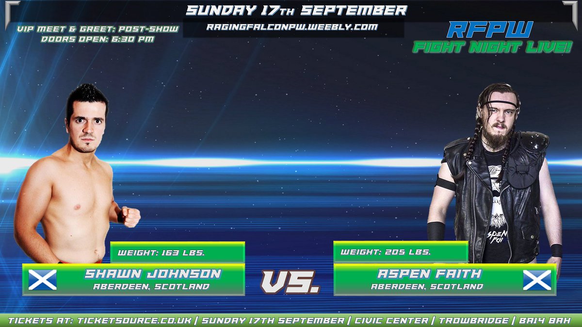 RagingFalconPW's tweet photo. #BattleOfTheScots is going down in England!
@theaspenfaith faces @shawnwz!
Tickets: https://t.co/RuUelgWkaw
Sponsored by @VoiceOfOSW! https://t.co/pjG589v2Jz