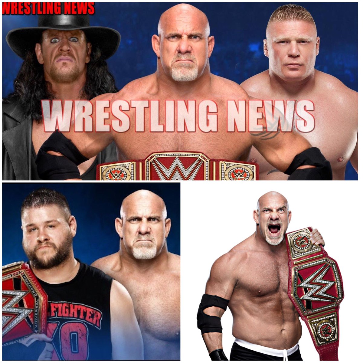 socalledslayer's tweet image. Do u want to see something scary!
@Goldberg will win at #WWEFastlane then he will face @BrockLesnar and The Undertaker at @WrestleMania