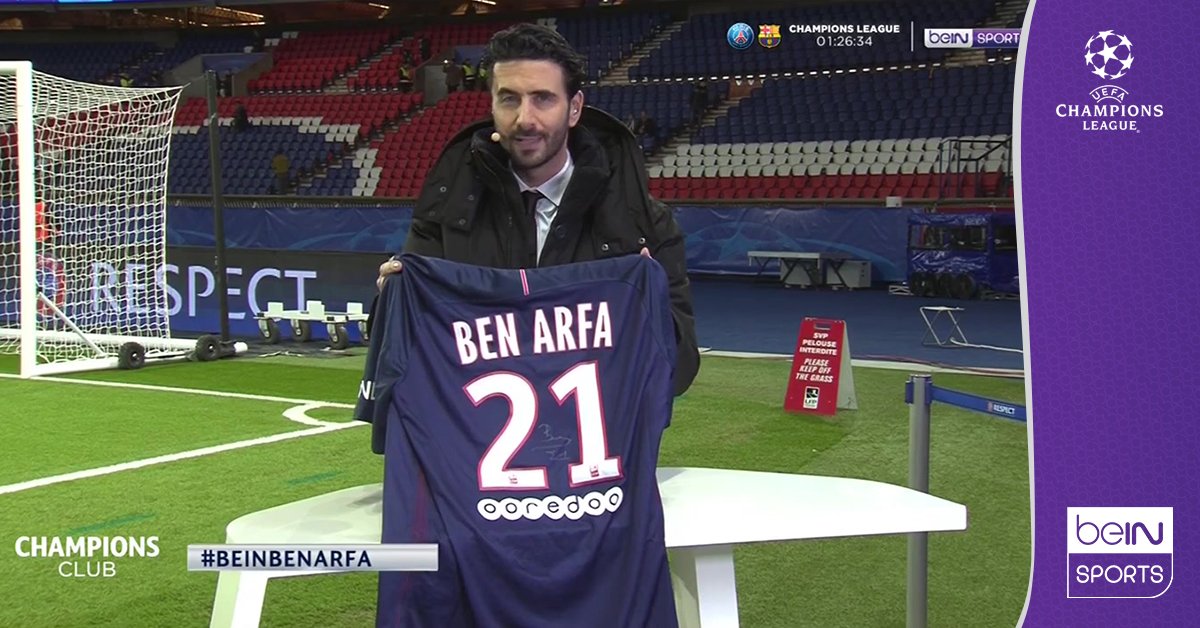 beinsports_FR's tweet photo. RT pour tenter de gagner ce maillot dédicacé d'Hatem Ben Arfa / Follow @beinsports_fr pour jouer #beINBenArfa https://t.co/8dYXCdPEaj