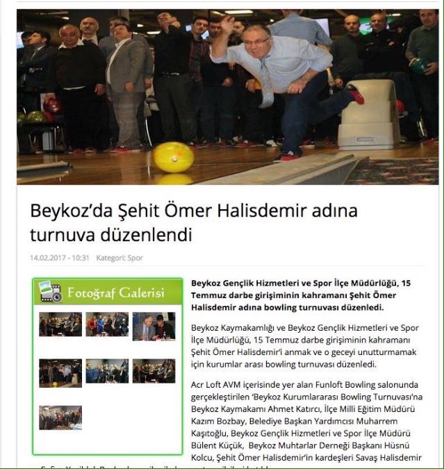 Ömer Halisdemir'in adını şu tür saçmalıklarda kullanmaya utanır insan. Kepazeliğe bak..