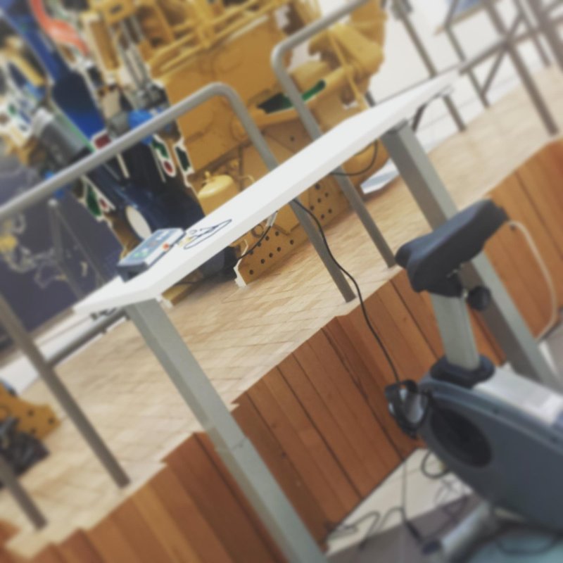 caitlinebahr's tweet photo. Excited to start seeing #treadmill and #bike work stations popping up in @CaterpillarInc facilities! #walkingwhileworking #IamCaterpillar https://t.co/kzRjPFJZY4