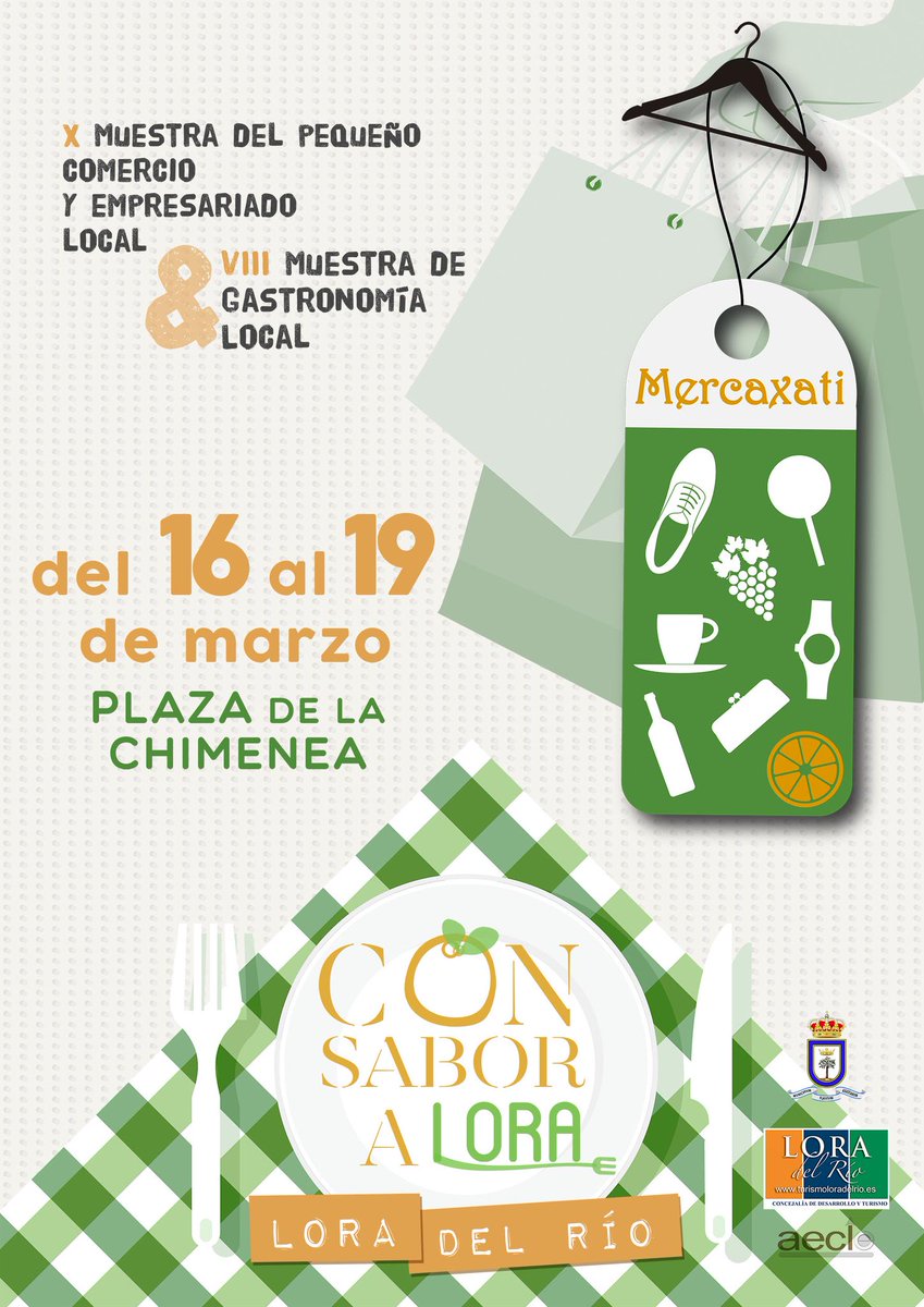 La concejala <a href="/Luisa_Cava/">María Luisa Cava</a> y el presidente de <a href="/AECLO_Lora/">AECLO Lora del Río</a> <a href="/jbarquerotena/">Javi Barquero</a> en la presentación de #Mercaxati17 y #Consaboralora #loradelrio