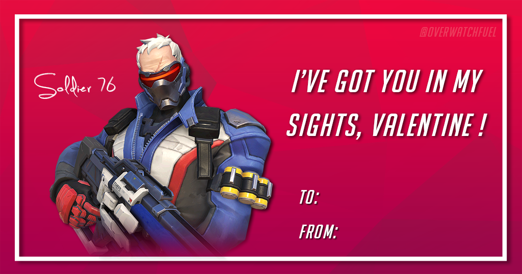 OverwatchFuel's tweet photo. .@PlayOverwatch we've had our sights on you and are happy you asked #BeMineOW #Valentines https://t.co/Urpi1T2JmP