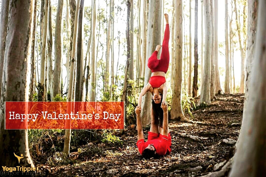Are you inspired by these #CoupleGoals? Share ur yoga pics with a buddy &amp; tag #YogaTrippie to feature on our feed. 

#HappyValentinesDay