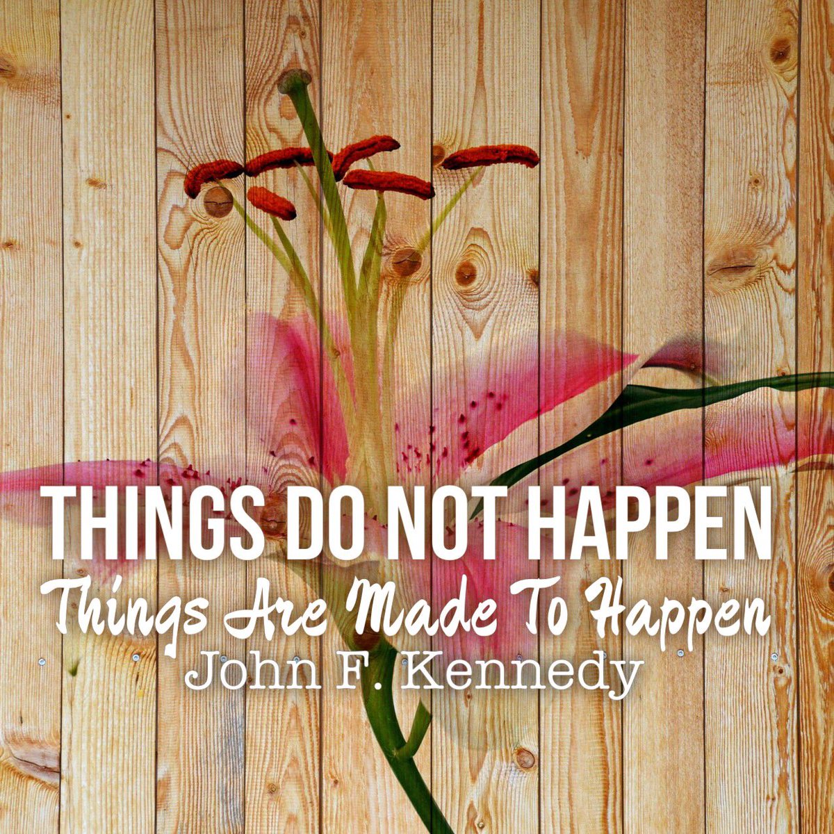 chalmersproduct's tweet photo. Things do not happen...Things Are Made To Happen ~ John F. Kennedy
#quoteoftheday
#InspireTuesdayWithKyle #TuesdayThoughts https://t.co/BJimGTikG7