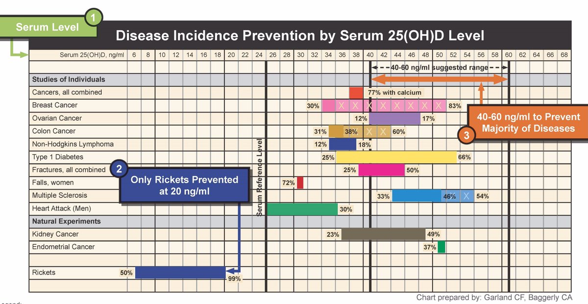 Vitamin D Disease Prevention Chart