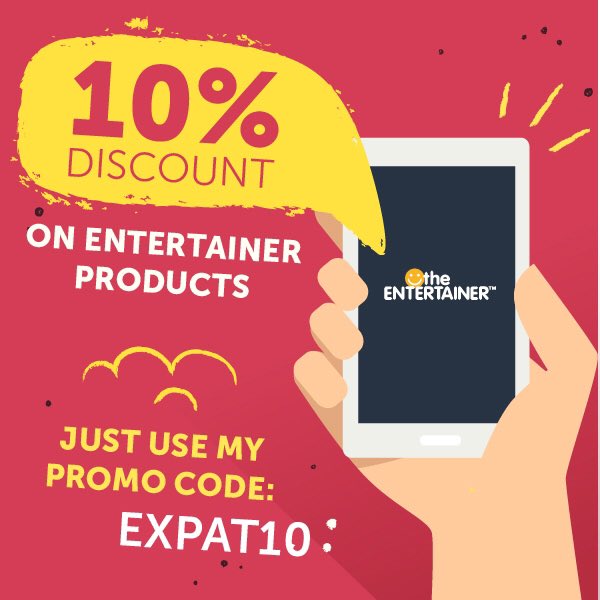 JoBrettAD's tweet photo. @EntertainerGCC brings you the best buy one get one free deals from the Middle East, Africa, Asia and Europe๐use #EXPAT10 online to save 10% https://t.co/i0m0rW7lyr