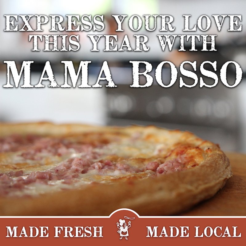 Happy Valentine's Day! Say it with... PIZZA! #pizza #mamabosso #supportlocal #tagtheQC