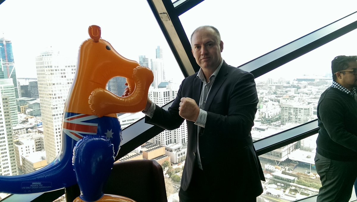 crdavies's tweet photo. @Gary_M_Hale and the #cyberroo as part of the @AustradeUSA @AustCyber #ozcyber #RSAC2017 https://t.co/1FJnxqdvH6