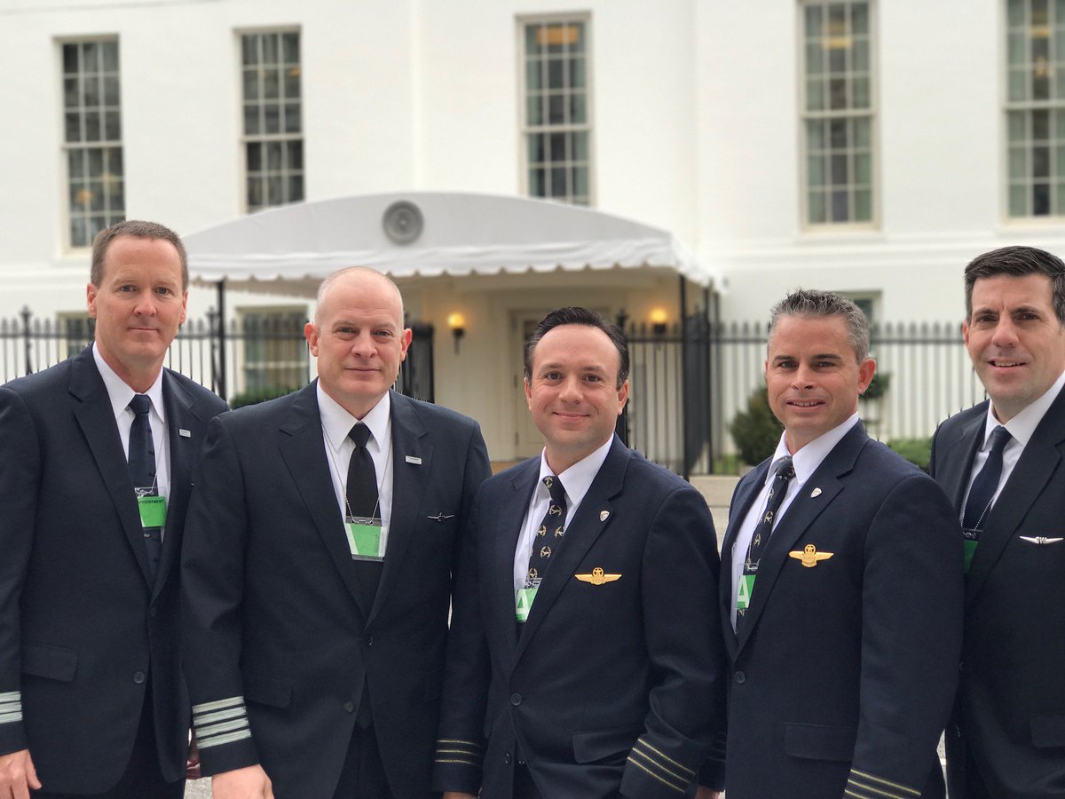 swapapilots's tweet photo. Leadership from SWAPA and @NJASAP met with policy makers at the White House today to continue efforts to #denynai. https://t.co/UEpJxb5Sio
