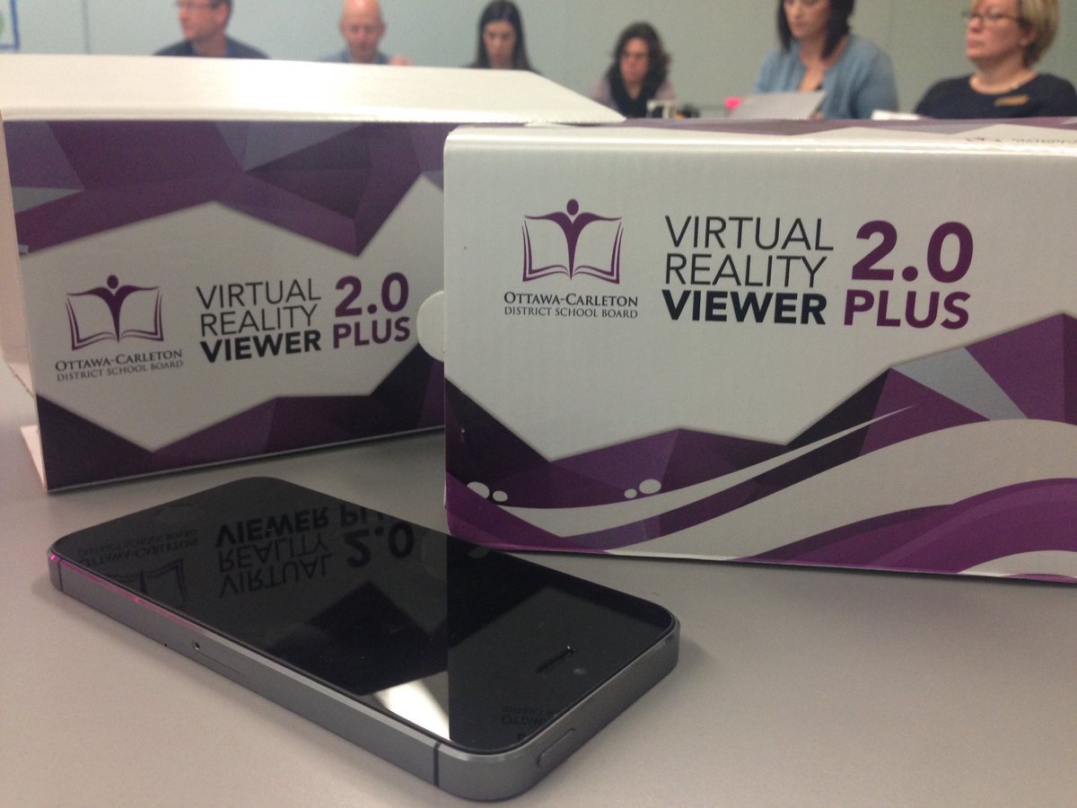 MmeDougherty's tweet photo. Virtual reality using cardboard! Where would you go? #googlecardboard #OCDSB #DLLNETWORK https://t.co/i7nYgk6seR