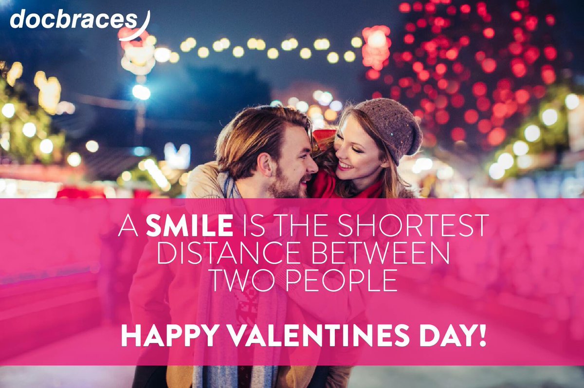 Docbraces's tweet image. Share a smile with the ones you love today!  💖 Happy Valentines Day from all of us at Docbraces! #GoAheadSmile