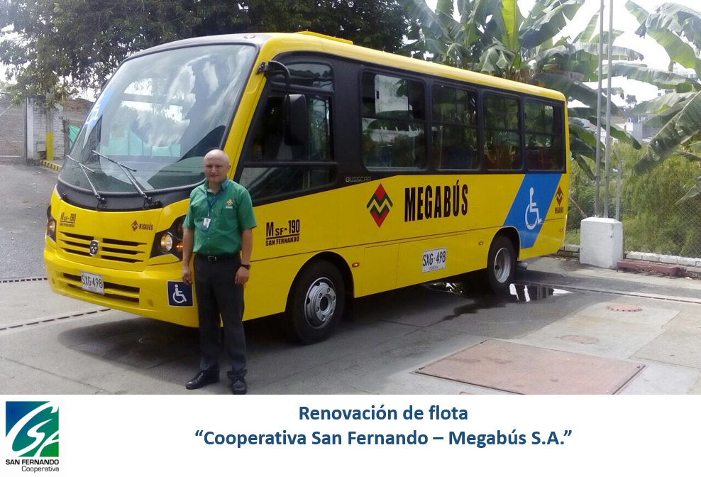 coop_fernando's tweet photo. @coop_fernando renueva su flota, dos nuevos vehículos harán parte de nuestra Cooperativa. #MegabusEnMarcha #Tecnología @MercedesBenz https://t.co/lorkWbiYQj