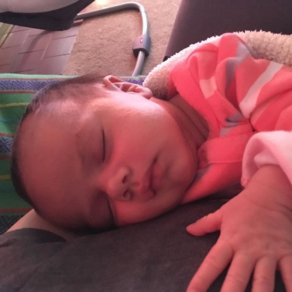NapaValaree's tweet photo. Can't believe Rae is over a month old already... 1month, 2days! Time is flying. Love this little lady #RaeLee #snug… https://t.co/zjpAf0tUKl
