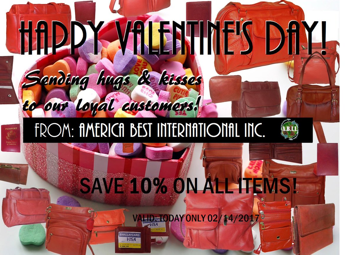abiiLEATHER's tweet photo. Happy Valentine's Day! 
xoxo,
A.B.I.I. Team
#valentinesday #love #leather #leathergoods #happyvalentinesday #valentinesgiftideas #valentines https://t.co/XjxIM810qI