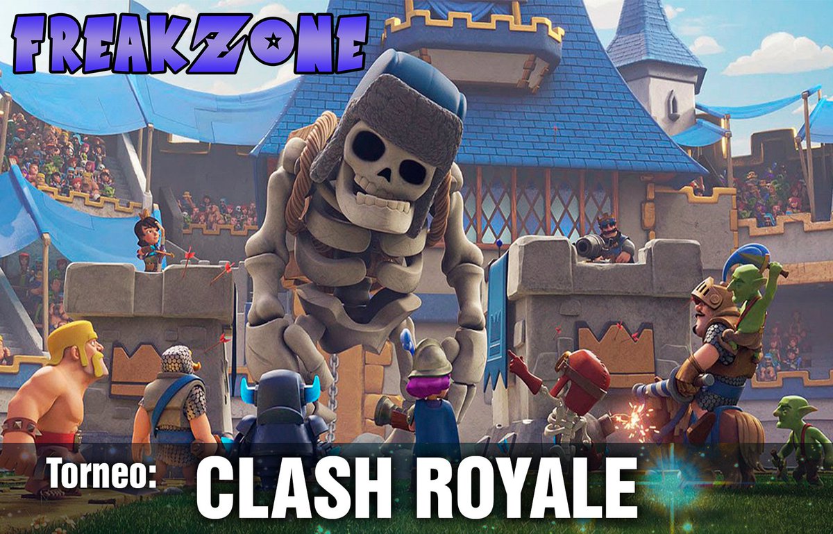 Freakzone2017's tweet photo. ¡Nobles de #Freakzone2017, preparad vuetrsos mazos, nos complace anunciar la llegada del torneo de Clash Royale!
https://t.co/a3oZ34J1E0 https://t.co/KdArm2FWgf