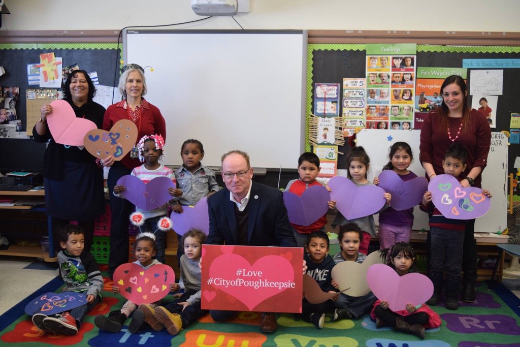 I visited Ms. Willis's Pre-K class at the Early Learning Center to talk about the #Love in the #CityofPoughkeepsie.