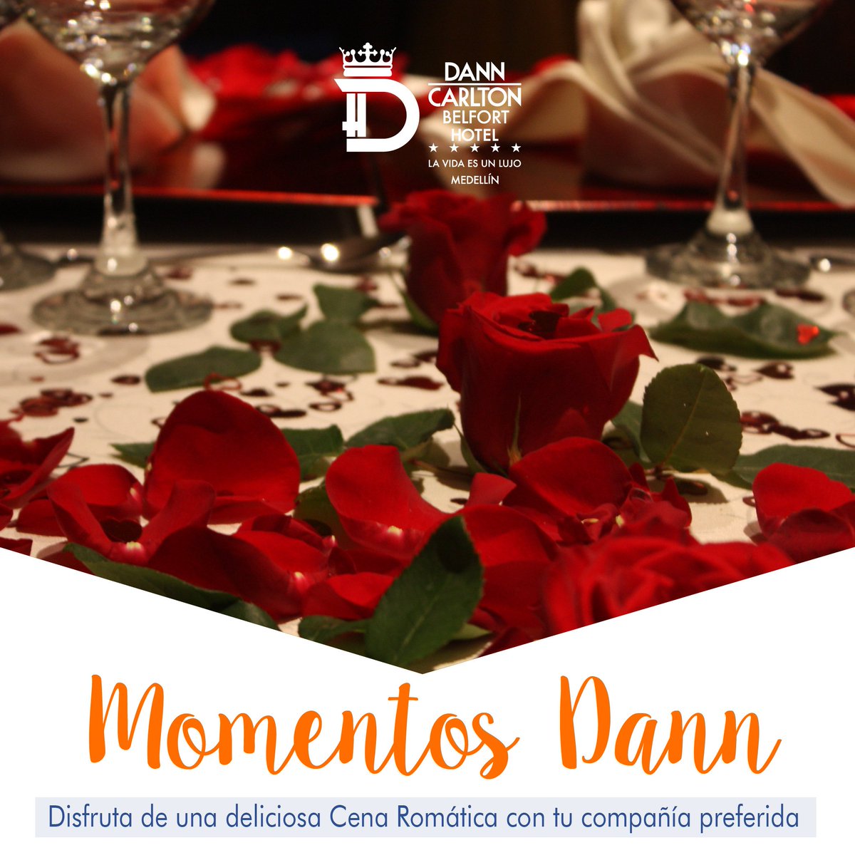 Vive una velada romántica en el #RestauranteOrvietto con una deliciosa cena romántica. #SanValentín 
Llama al 444 52 52 ext. 300.