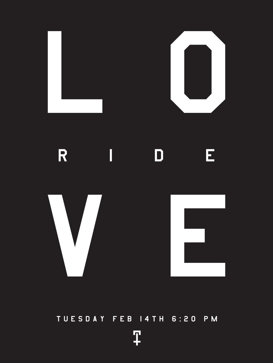 Happy Valentines Day RIDERS!
GIULIA @ 5:15PM w/a F*CK LOVE RIDE
ROWAN @ 6:20PM w/a LOVE RIDE 
NOAH @ 7:30PM
Book at ridecycleclub.com/schedule