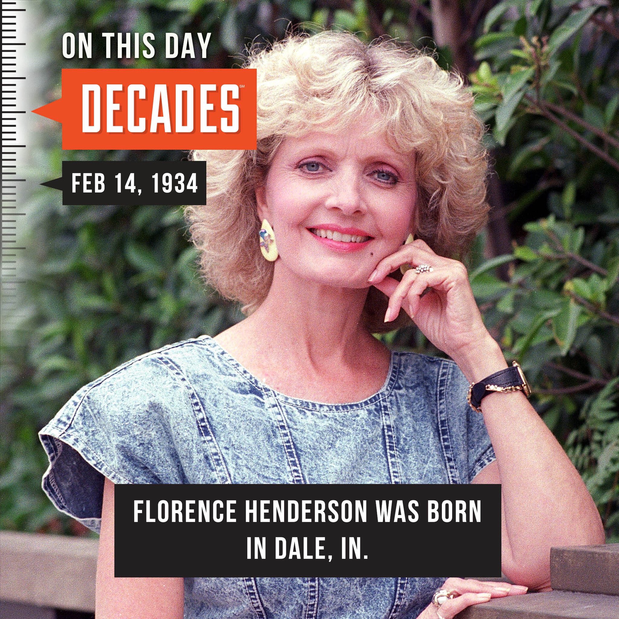 Happy birthday to Florence Henderson.  