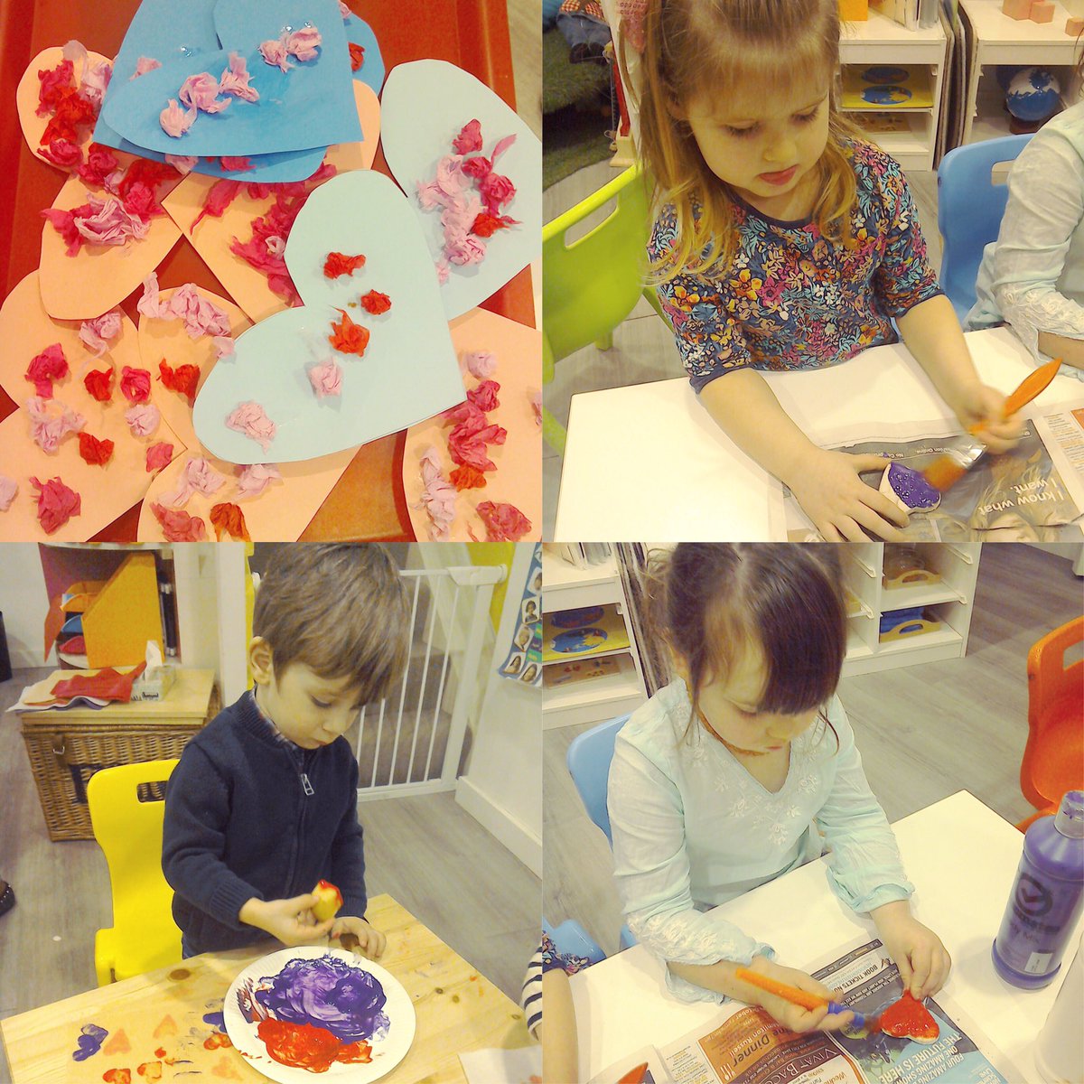beaupeepsfulham's tweet photo. 💕#HappyValentinesDayEveryone We got busy last week with #artsandcrafts at #nursery in prep for today. Sending love to you all!💕 #valentines https://t.co/YQGrqLM4jR