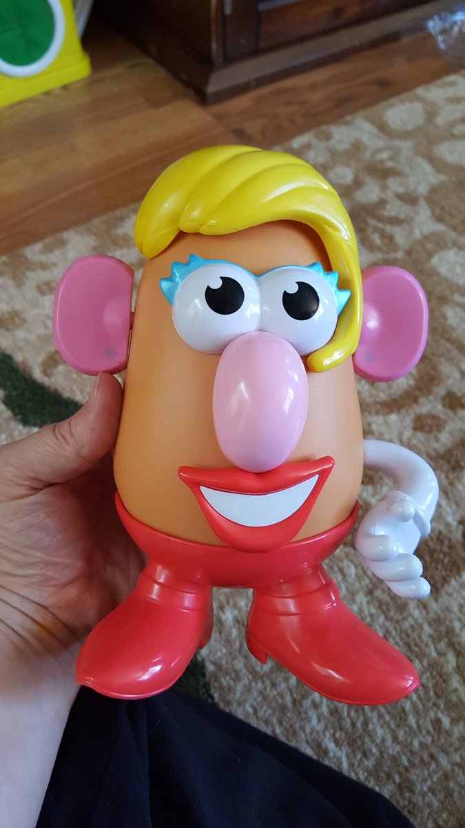 Poor Mrs. Potato Head had Donald Trump hair. #combover #TuesdayThoughts #shesbetterthanthis