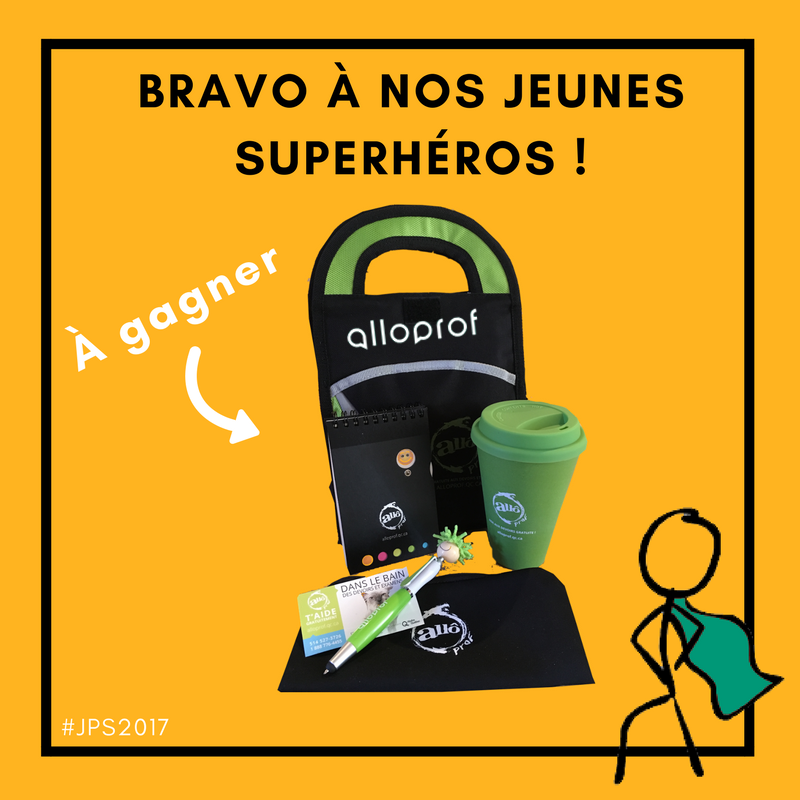 Alloprof's tweet photo. SUPERHÉROS DE LA #PERSÉVÉRANCE: PARTICIPEZ À NOTRE #CONCOURS SUR FACEBOOK https://t.co/qSPOGrFpkT 👩‍🎓💚 #JPS2017 @JPS_HSD #alloprof #EduQc https://t.co/cj2Whl5UJL