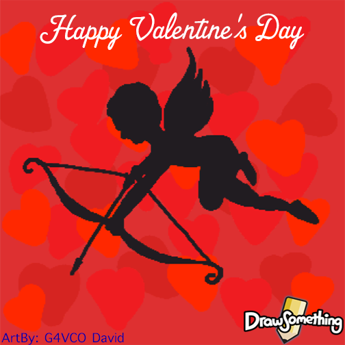 #HappyValentinesDay 💕❤️ #Artists! #DrawSomething🎨 today in our #Valentine Special event &amp; get #LoveStruck💘 by cupids #Drawing brushes😍