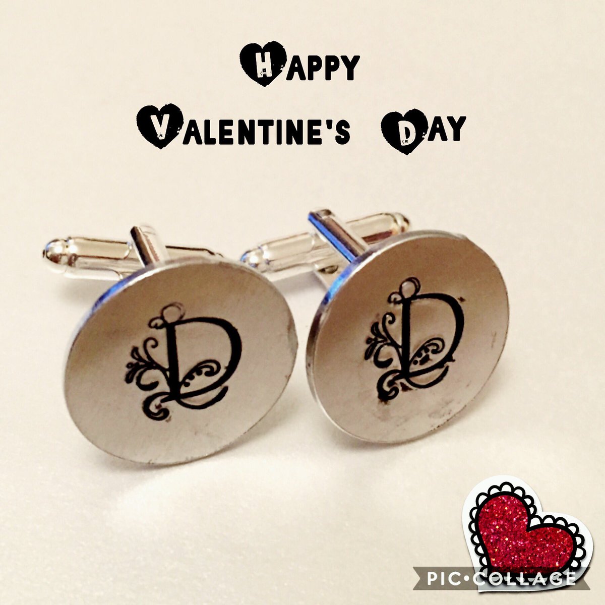 byelleandbee's tweet photo. Happy Valentine's Day!! 😍 #cufflinks #personalised #ara #urbanbeader @the_urbanbeader #dockoclock https://t.co/zm4m1E9q51