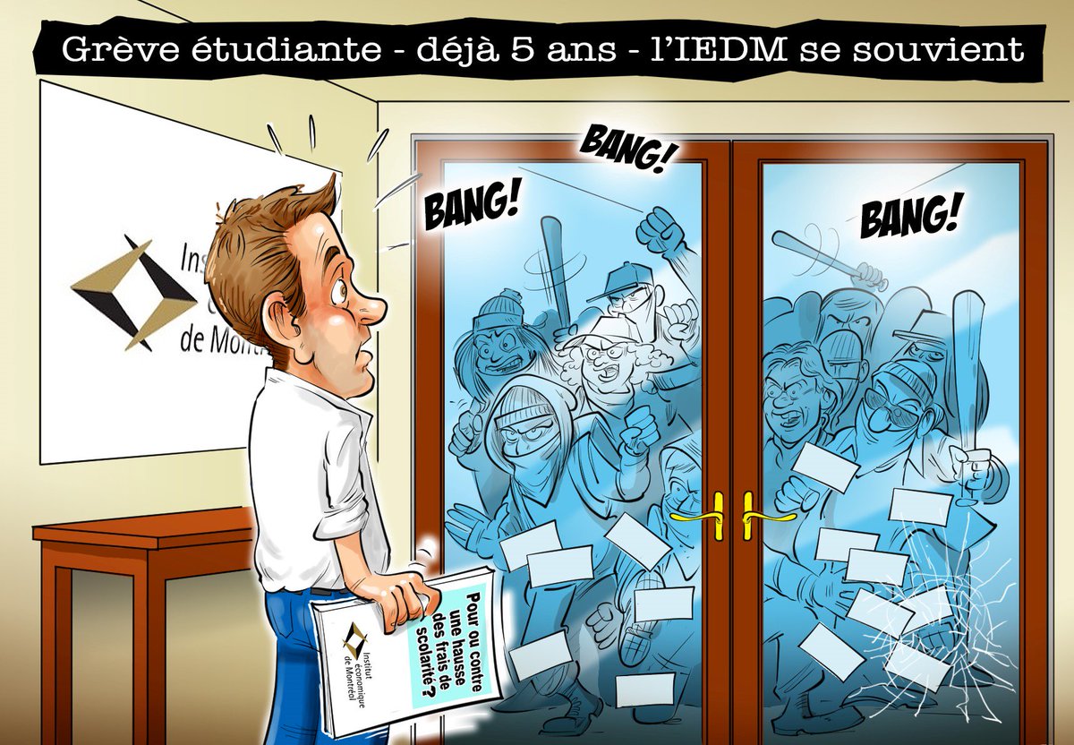 iedm_montreal's tweet photo. Il y a 5 ans, des extrêmistes tentaient de nous museler. Aujourd'hui, le débat n'a toujours pas évolué. #PrintempsÉrable #polqc https://t.co/z8a5RME8wi