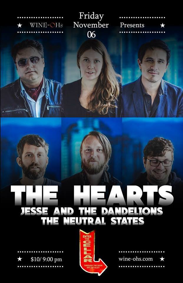 jessedandelion's tweet photo. Poster Tuesday! Throwback to when we played at Wine-Ohs with The Neutral States and The Hearts in Calgary - Nov 16 2015 #postertuesday https://t.co/VljDqsqyuR
