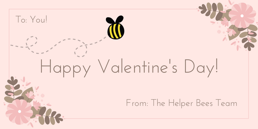 thehelperbees's tweet photo. Happy Valentine's Day! #HelperBees https://t.co/UO0nj6EQyT