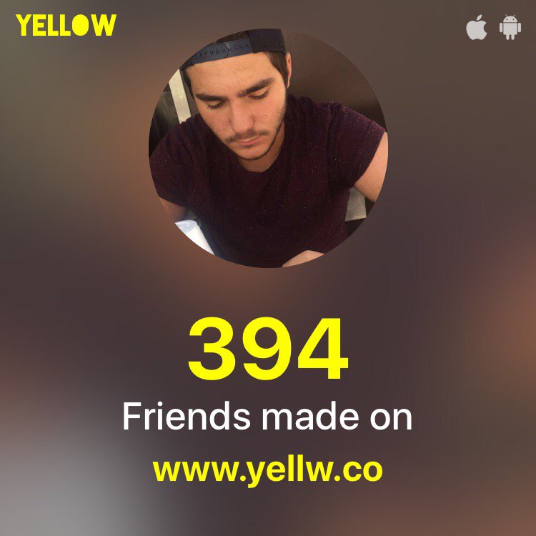 Dadoubenda's tweet photo. Thanks @yellwapp 😍😍 I made 394 new friends on Snapchat: https://t.co/qPfJF8DAbq #MakeFriendsOnSnapchat https://t.co/kXws61Z3Lk