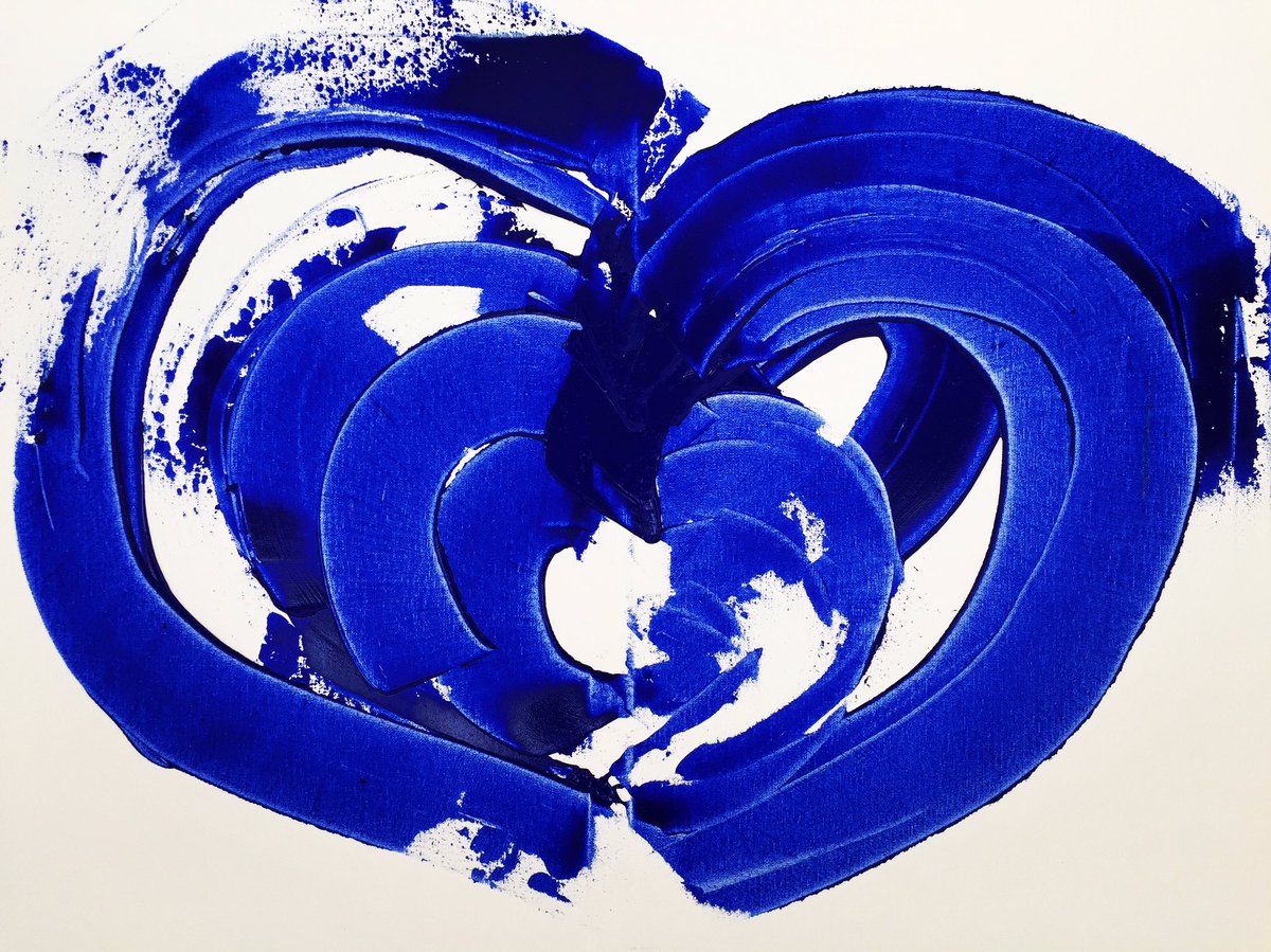 Happy #valentinesday #valentijnsdag #art #painting #blue #heart 💙